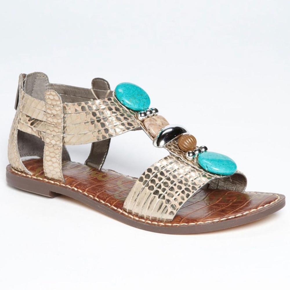 Sam Edelman MetallicSilver Stones Gifford Sandals